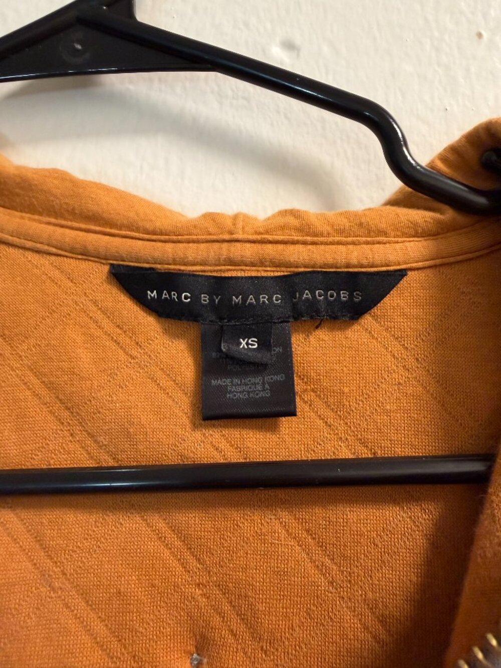 Marc by Marc Jacobs Quilted Gray Grey Hooded Jacket XS - Picture 3 of 5